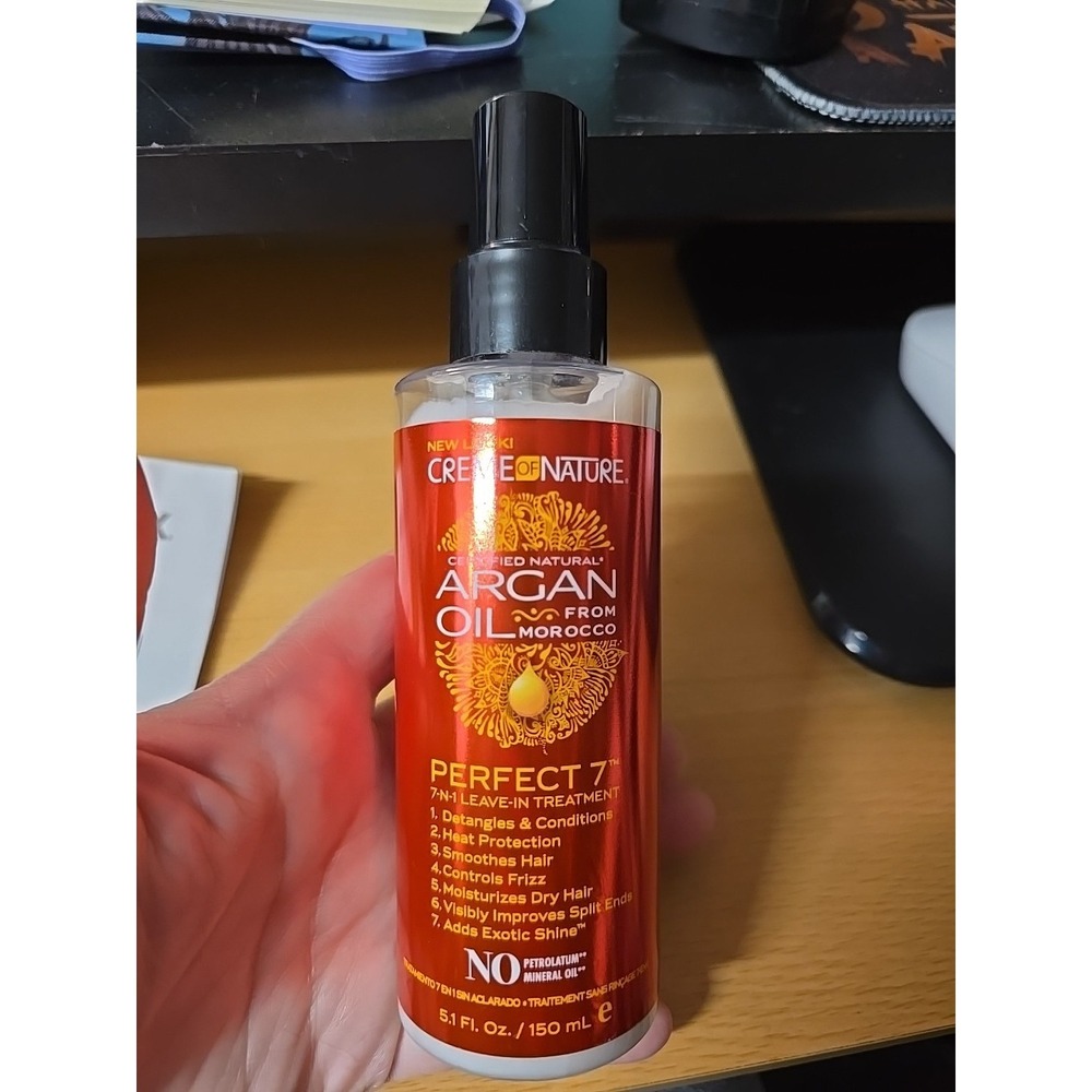 Creme of Nature, Argan Oil for Hair Perfect 7-in-1 Leave-in Treatment 5.1 Fl oz
